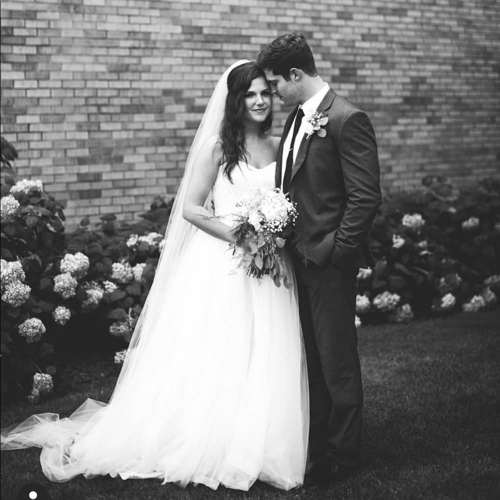 Wtoo Sweetheart Strapless Wedding Gown Dress Ivory - Picture 2 of 8